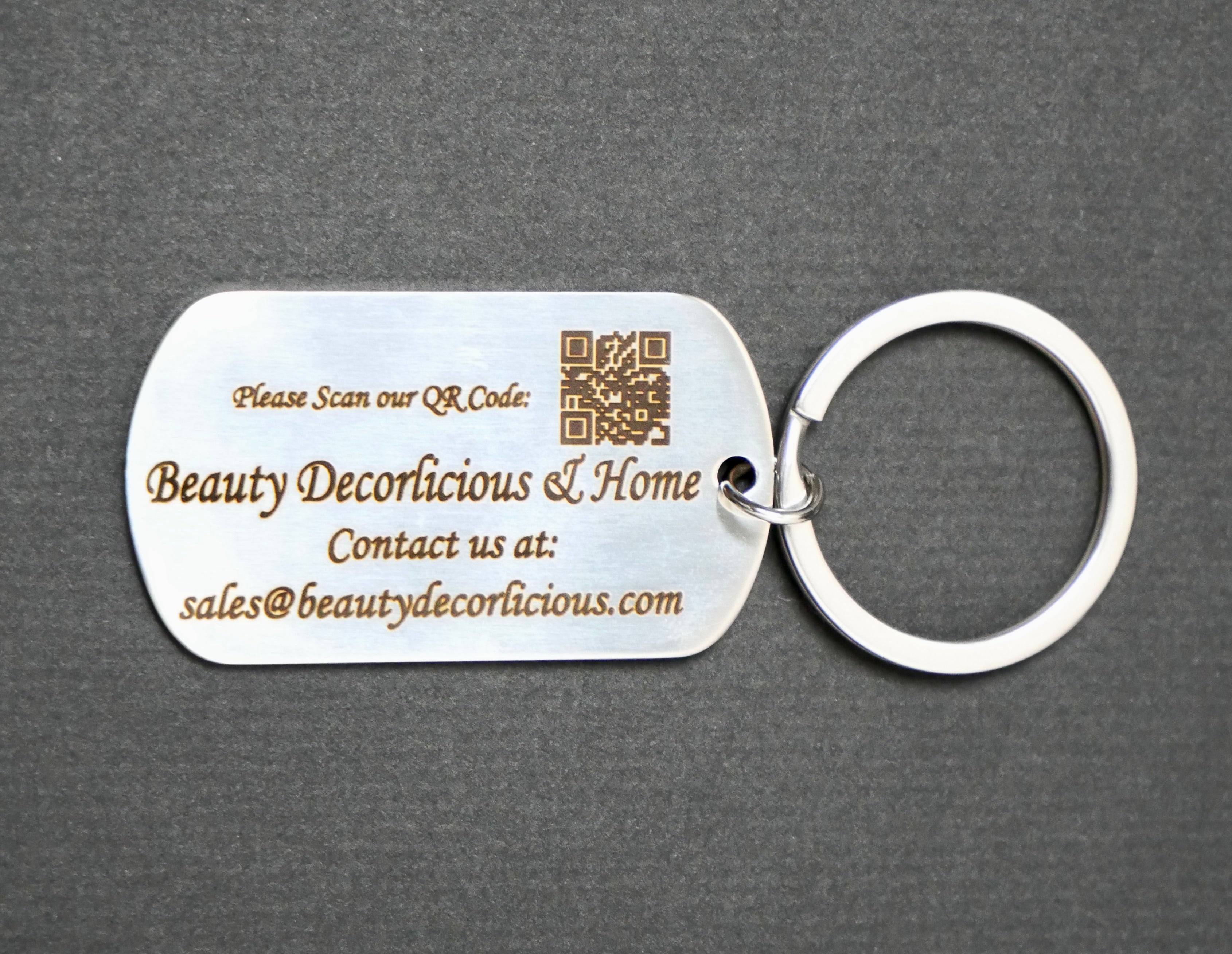 Metal Keychain Rectangle